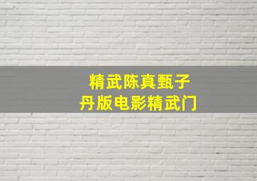 精武陈真甄子丹版电影精武门