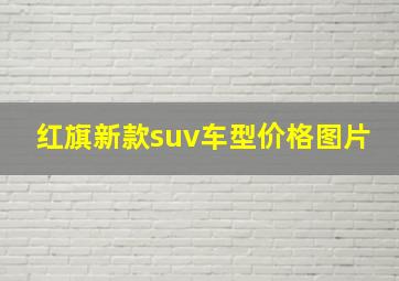 红旗新款suv车型价格图片