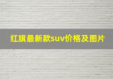 红旗最新款suv价格及图片