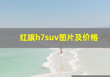 红旗h7suv图片及价格