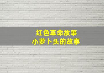 红色革命故事小萝卜头的故事