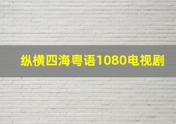 纵横四海粤语1080电视剧