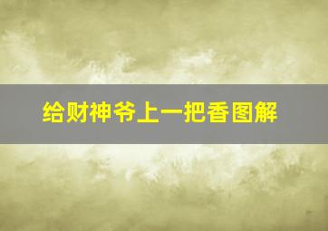 给财神爷上一把香图解