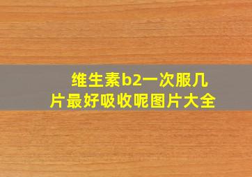 维生素b2一次服几片最好吸收呢图片大全