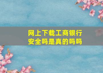 网上下载工商银行安全吗是真的吗吗