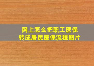 网上怎么把职工医保转成居民医保流程图片