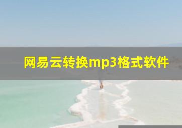 网易云转换mp3格式软件