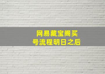 网易藏宝阁买号流程明日之后