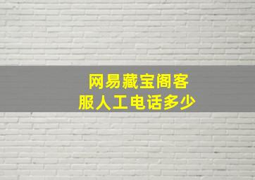 网易藏宝阁客服人工电话多少