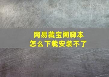 网易藏宝阁脚本怎么下载安装不了