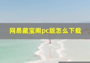 网易藏宝阁pc版怎么下载