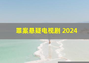 罪案悬疑电视剧 2024