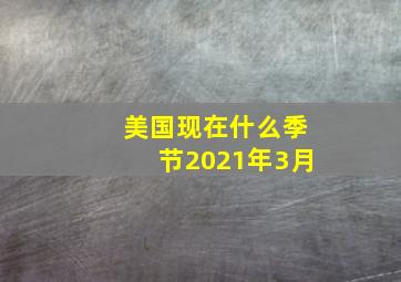 美国现在什么季节2021年3月