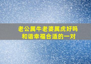 老公属牛老婆属虎好吗 和谐幸福合适的一对