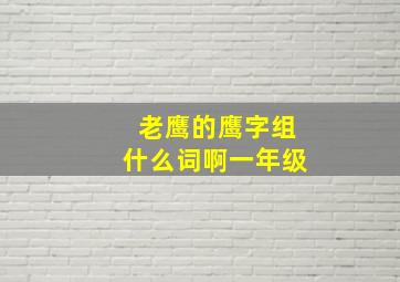 老鹰的鹰字组什么词啊一年级