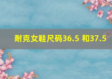 耐克女鞋尺码36.5 和37.5