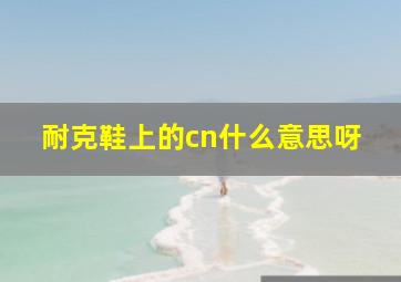 耐克鞋上的cn什么意思呀