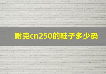 耐克cn250的鞋子多少码