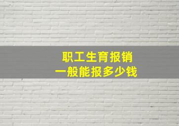 职工生育报销一般能报多少钱