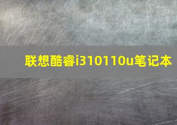 联想酷睿i310110u笔记本