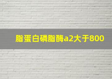 脂蛋白磷脂酶a2大于800