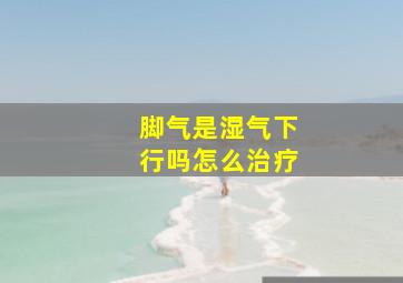 脚气是湿气下行吗怎么治疗