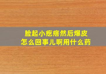 脸起小疙瘩然后爆皮怎么回事儿啊用什么药