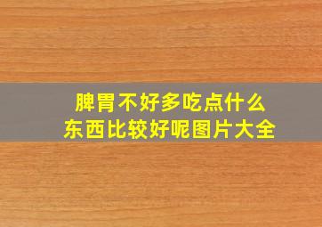 脾胃不好多吃点什么东西比较好呢图片大全