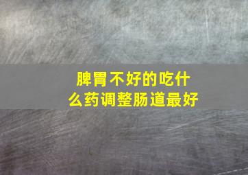 脾胃不好的吃什么药调整肠道最好