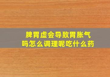 脾胃虚会导致胃胀气吗怎么调理呢吃什么药