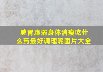 脾胃虚弱身体消瘦吃什么药最好调理呢图片大全