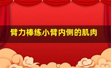 臂力棒练小臂内侧的肌肉