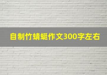 自制竹蜻蜓作文300字左右