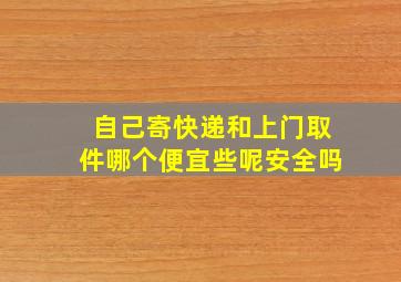 自己寄快递和上门取件哪个便宜些呢安全吗