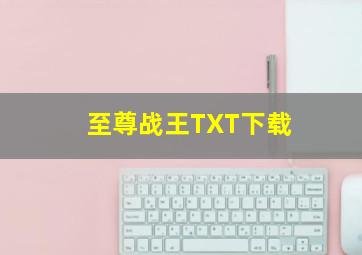 至尊战王TXT下载