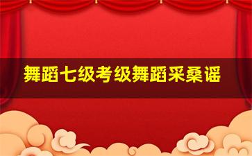 舞蹈七级考级舞蹈采桑谣