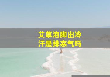 艾草泡脚出冷汗是排寒气吗