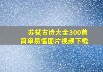 苏轼古诗大全300首简单易懂图片视频下载