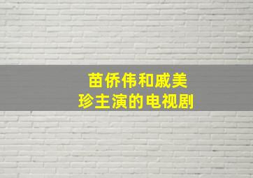 苗侨伟和戚美珍主演的电视剧