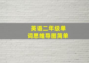 英语二年级单词思维导图简单