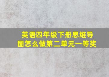 英语四年级下册思维导图怎么做第二单元一等奖