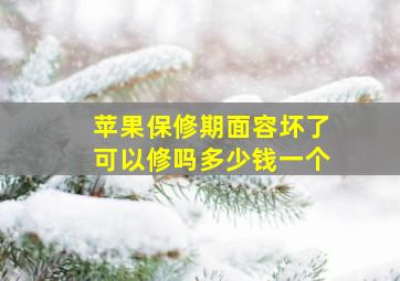 苹果保修期面容坏了可以修吗多少钱一个