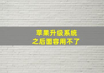 苹果升级系统之后面容用不了