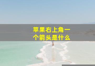 苹果右上角一个箭头是什么