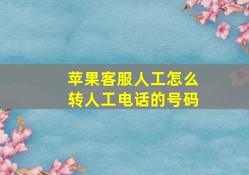 苹果客服人工怎么转人工电话的号码