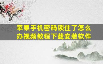 苹果手机密码锁住了怎么办视频教程下载安装软件