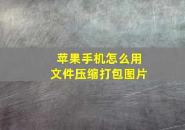 苹果手机怎么用文件压缩打包图片