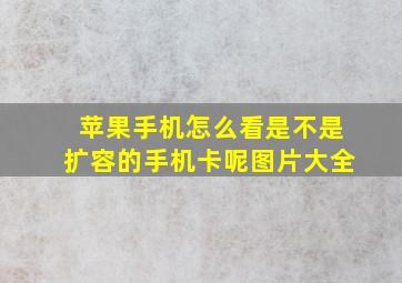 苹果手机怎么看是不是扩容的手机卡呢图片大全