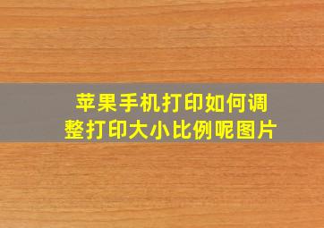 苹果手机打印如何调整打印大小比例呢图片