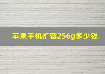 苹果手机扩容256g多少钱